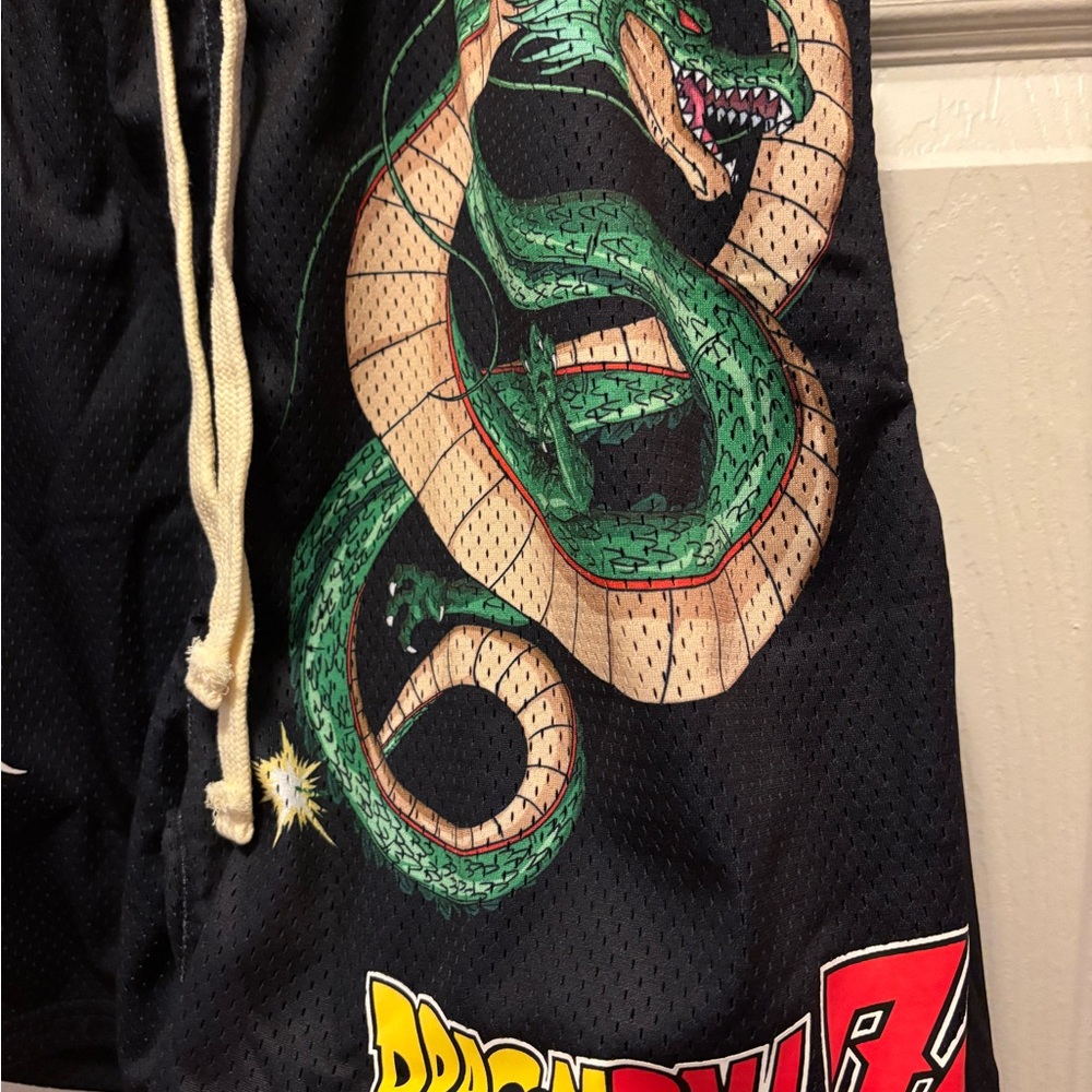 Civil Regime DBZ Shenron & The Rose Men’s Mesh Black Shorts Size Small BNWT - Picture 11 of 14